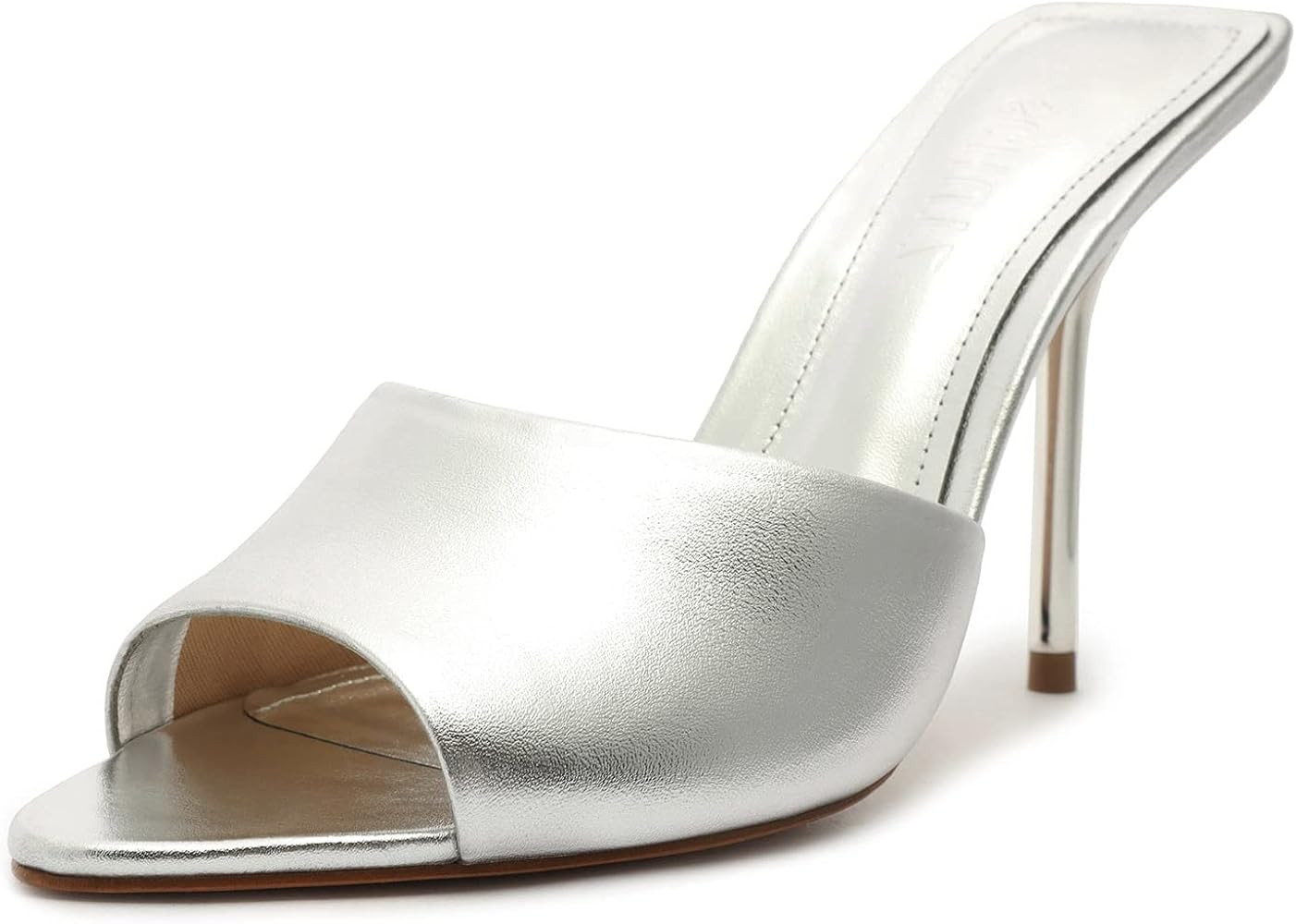 SCHUTZ Women's Luciana Metallic Leather Sandal | Amazon (US)