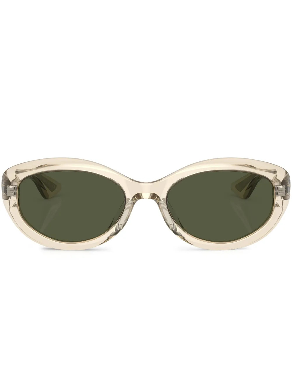 Oliver Peoples transparent round-frame sunglasses - Yellow | Farfetch Global
