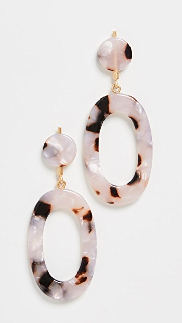 Oval Acetate Earrings | Shopbop