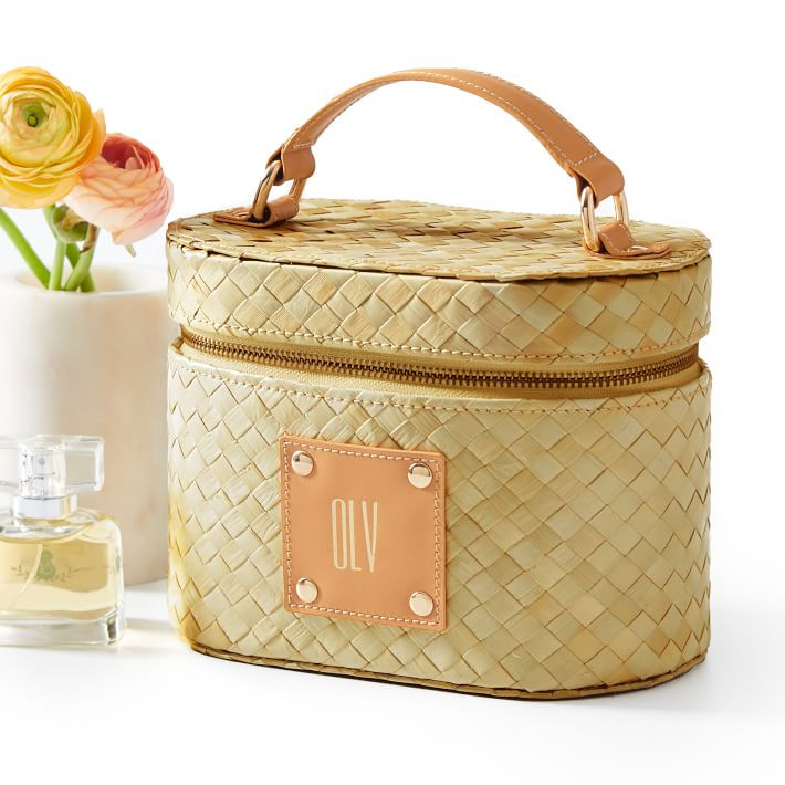 Palm Leaf Top Handle Bag | Mark and Graham