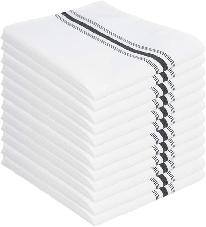 Arkwright Bistro Dinner Cloth Napkins - (Pack of 12) Absorbent, Soft, and Washable Professional R... | Amazon (US)
