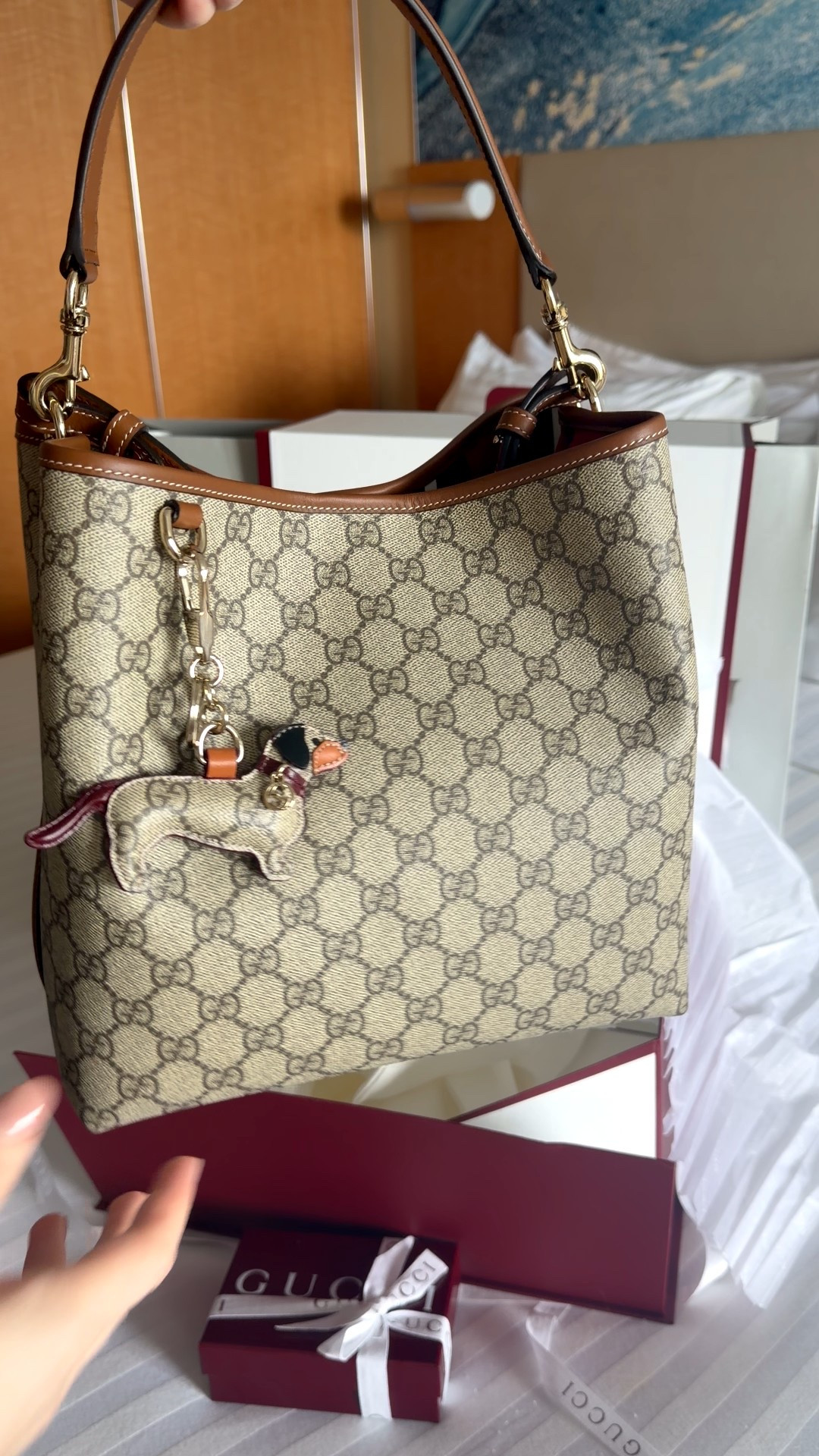 If you’re a dog lover, you’re going to fall in love with this Gucci bag charm! I couldn’t buy the purse without it, it looked so different without the dog😂 neutral Gucci luxury bag 

#LTKvlog #LTKootd #LTKdayinmylife