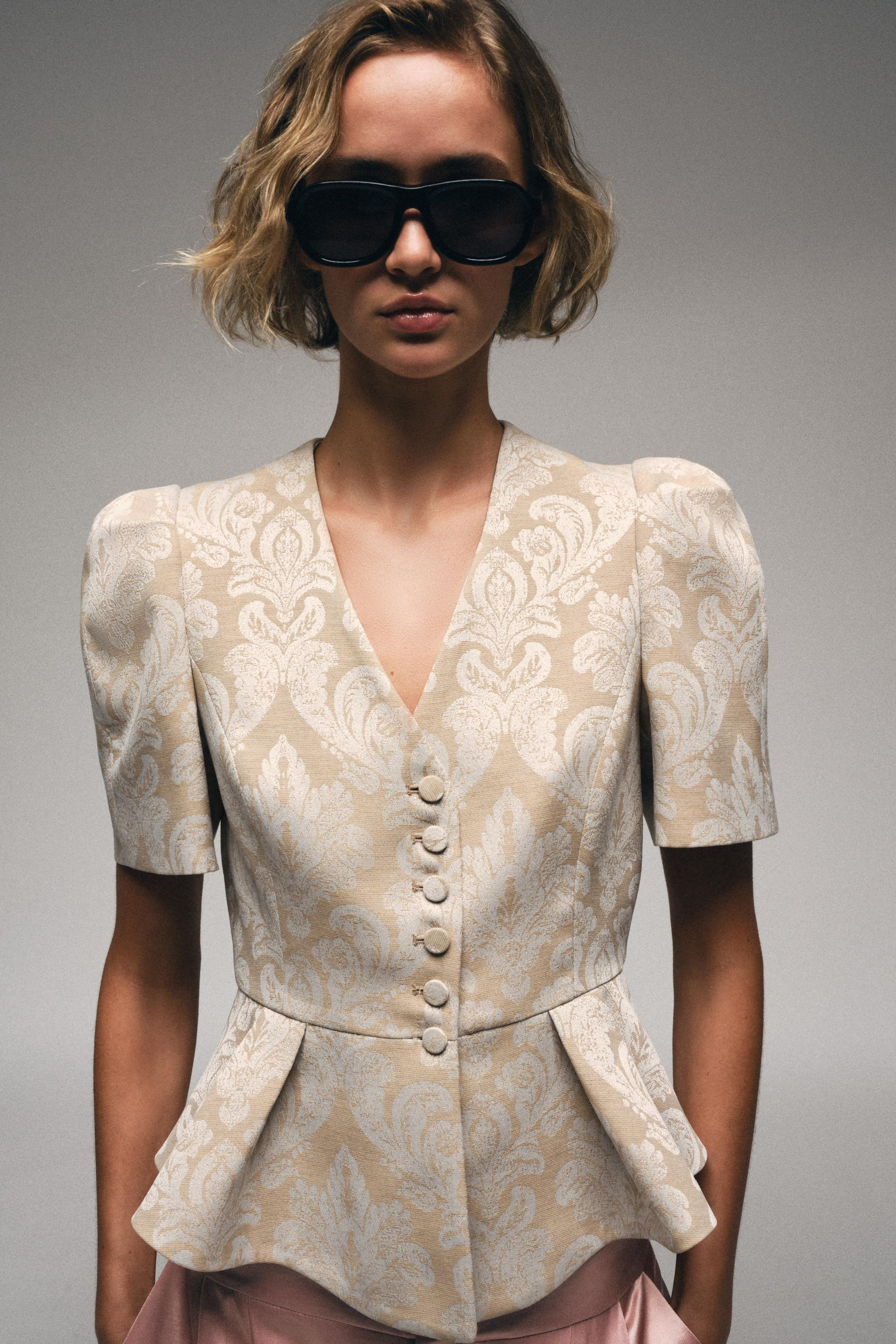JACQUARD PEPLUM BLAZER | Zara Canada