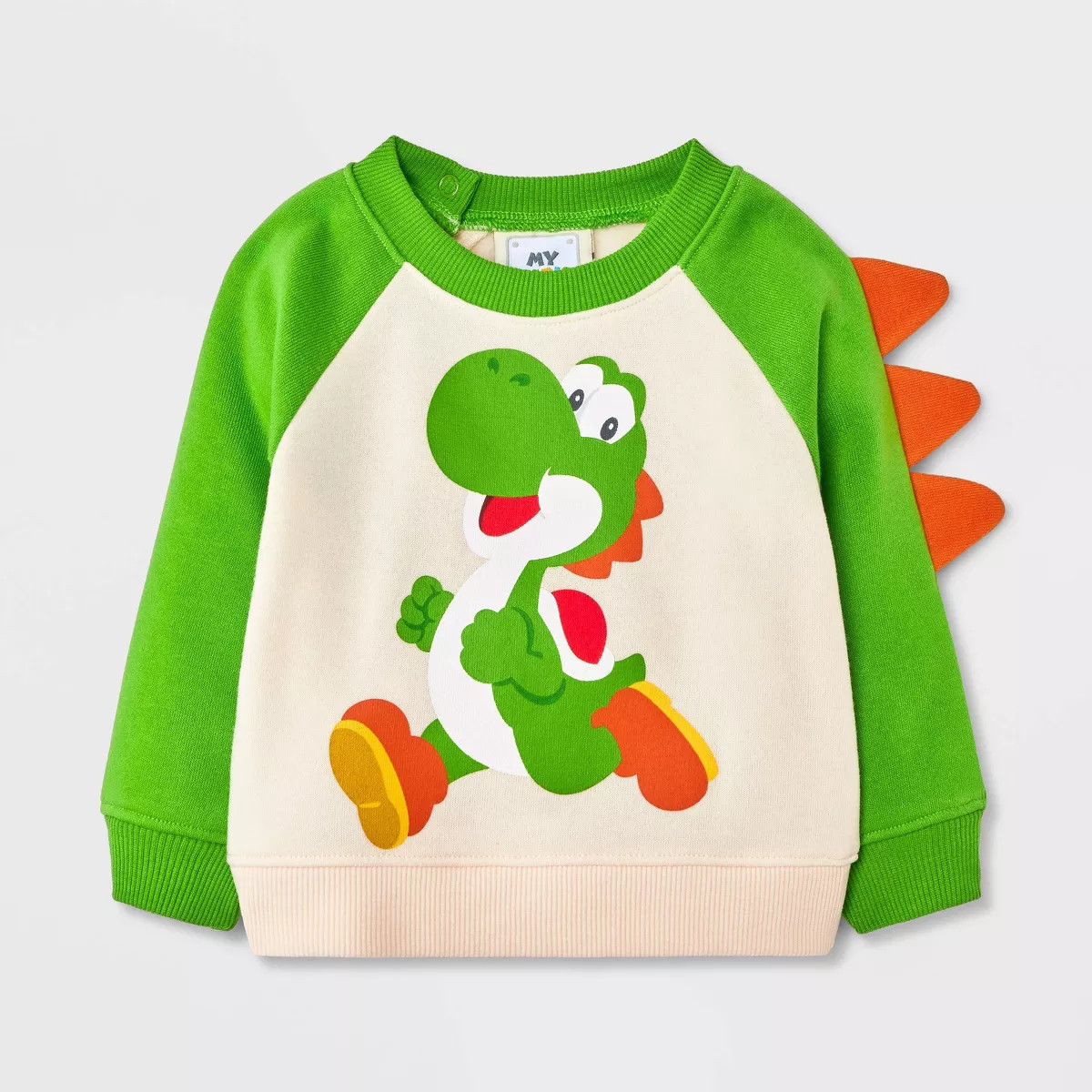 Baby Boys' My Mario Yoshi Sweatshirt - Green 12M | Target
