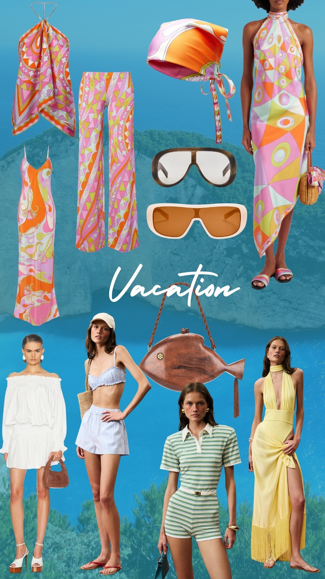 The pucci got me. I ordered that halter neck dress, the matching scarf and the pants with the tank.😍😍🥂￼

#LTKTravel #LTKSwim #LTKSeasonal