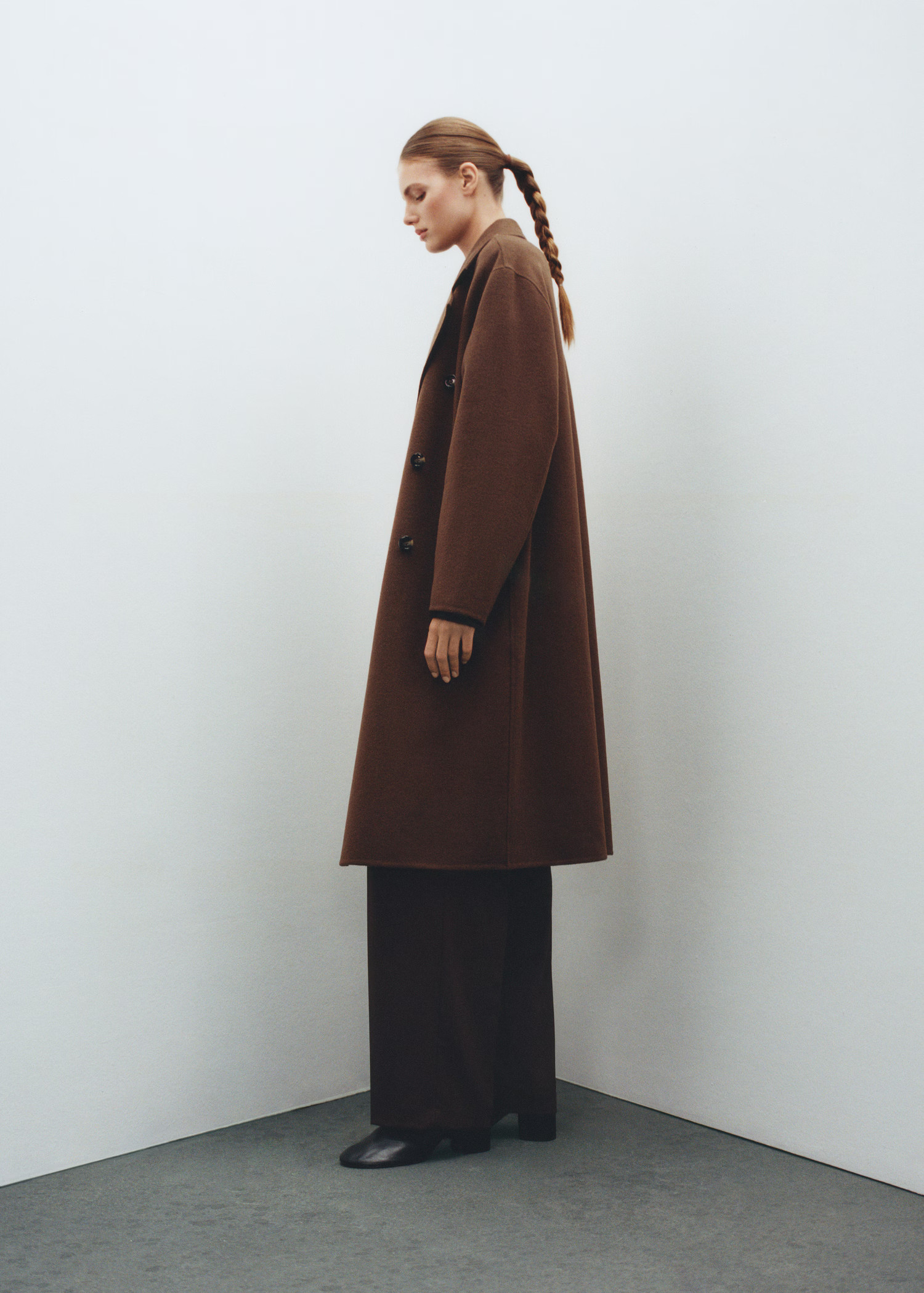Handmade oversized wool coat - Women | MANGO USA | Mango (US/MX/AU)
