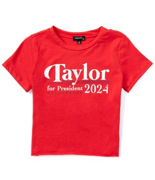 Originality Big Girls 7-16 Short-Sleeve Taylor For President Graphic T-Shirt | Dillard's | Dillard's