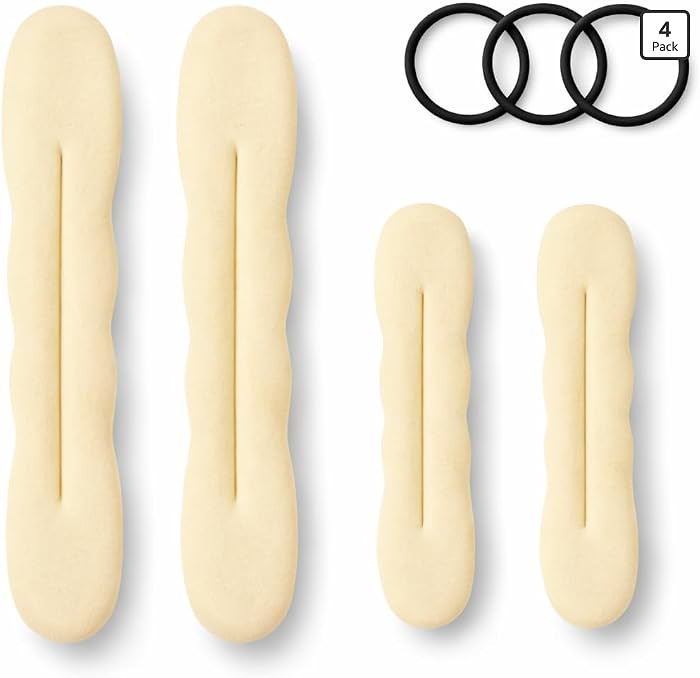Styla Hair Blonde Magic Hair Bun Maker 4 Pack (2 Small, 2 Large) - Foam Sponge Buns with Hair Tie... | Amazon (US)