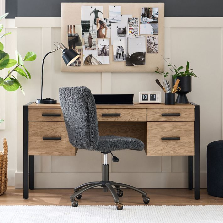 Kearny Smart Storage Desk (57"w x 19"d) | Pottery Barn Teen