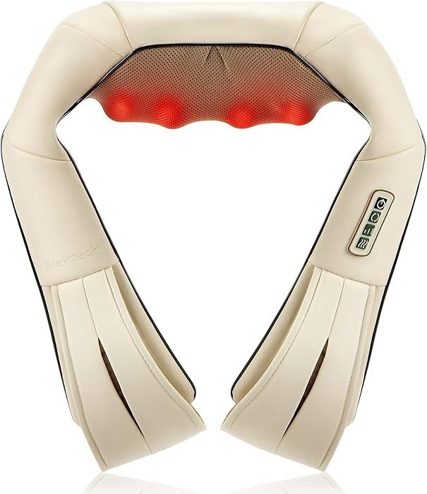 Nekteck Neck Massager for Pain Relief Deep Tissue, FSA Eligible Shiatsu Back Massager with Heatin... | Amazon (US)