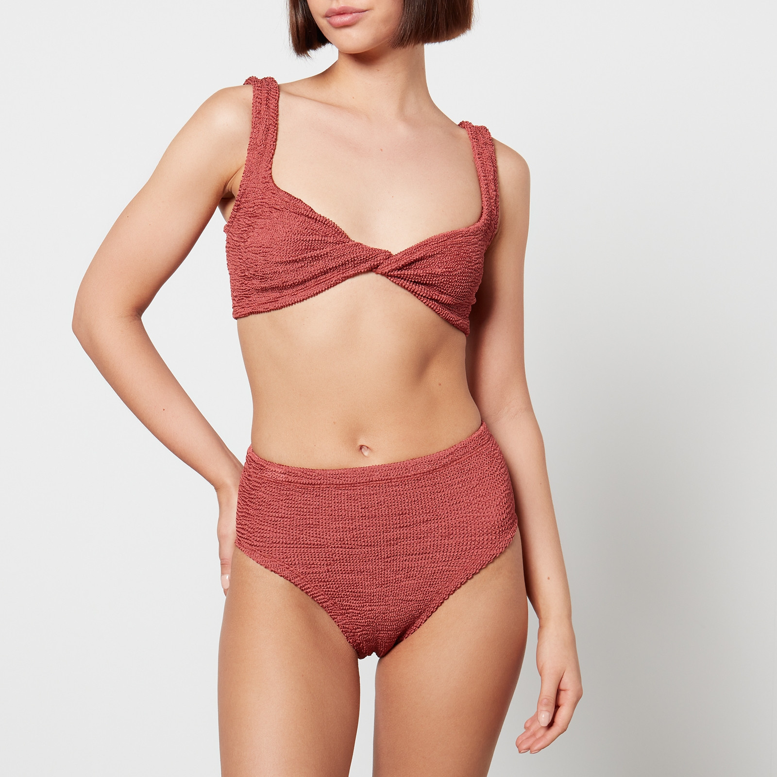 Hunza G Exclusive Jamie Seersucker Bikini | Coggles | Coggles (Global)