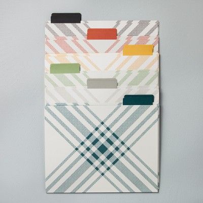 Plaid File Folders (12ct) - Hearth & Hand™ with Magnolia | Target