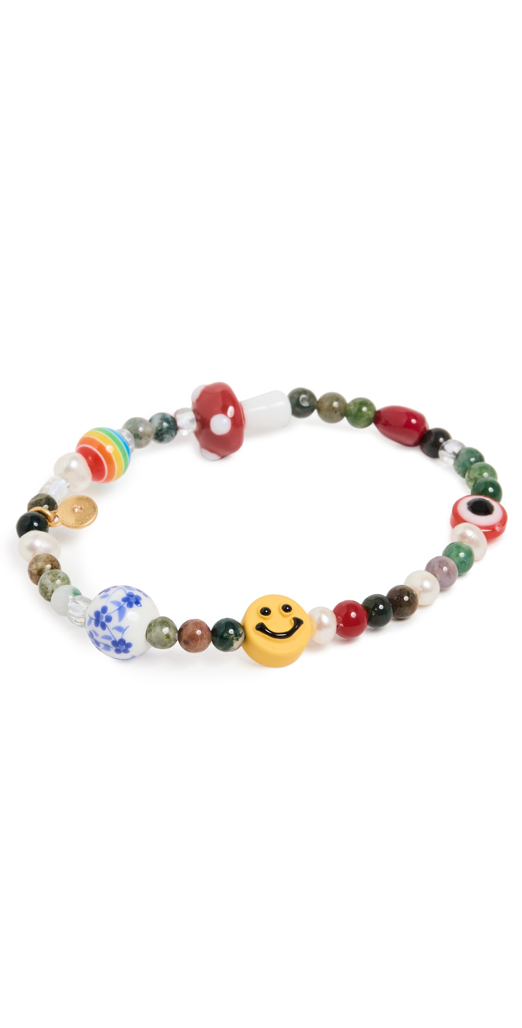 Madewell Happy Face Beaded Stretch Bracelet | SHOPBOP | Shopbop