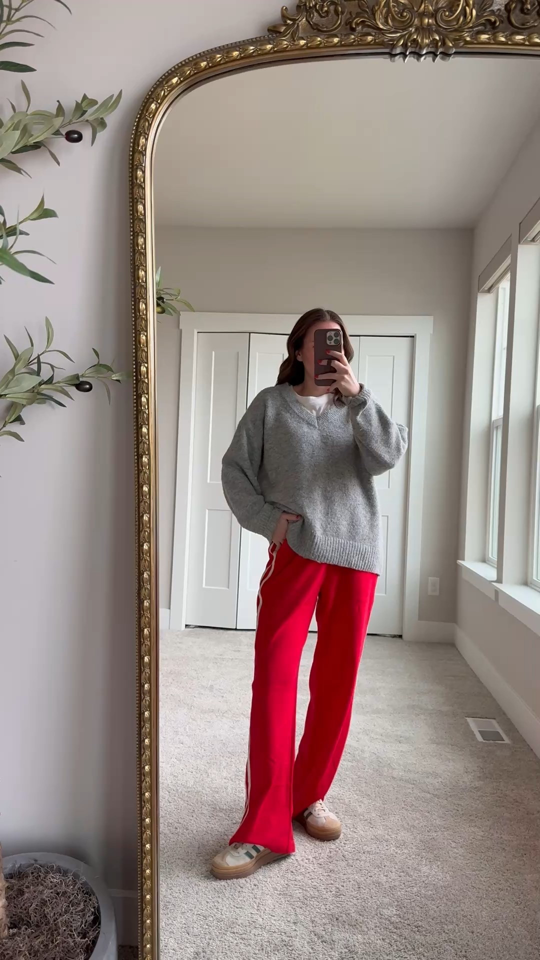 Comfy casual ootd ❤️ these pull on track pants are fleece lined and so cozy! Paired with my favorite Amazon tee and the softest pullover 

Comfy outfit | track pants | sweatpants | red pants | loungewear | adidas | sneakers outfit 

#LTKFindsUnder50 #LTKootd