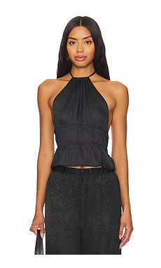 LIONESS Legacy Halter Top in Onyx from Revolve.com | Revolve Clothing (Global)