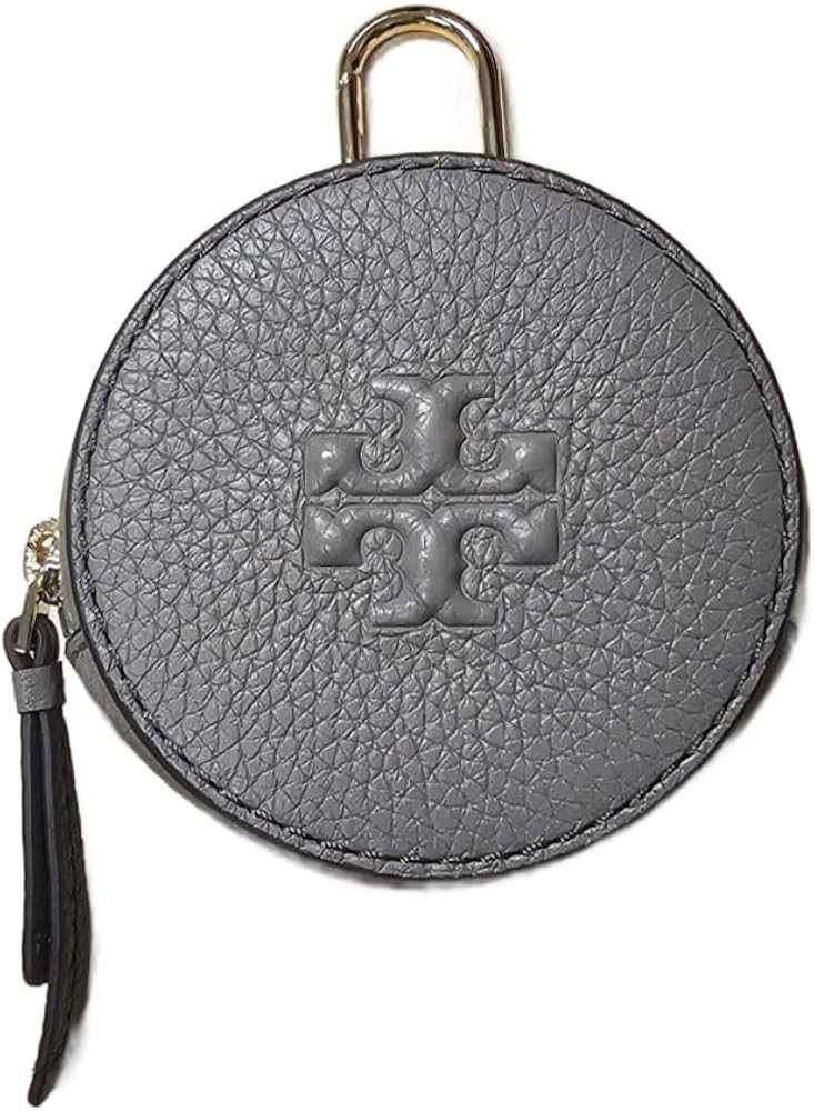 Tory Burch 150410 Thea Pebbled Leather With Gold Hardware Women's Coin Pouch (Gray Heron) | Amazon (US)
