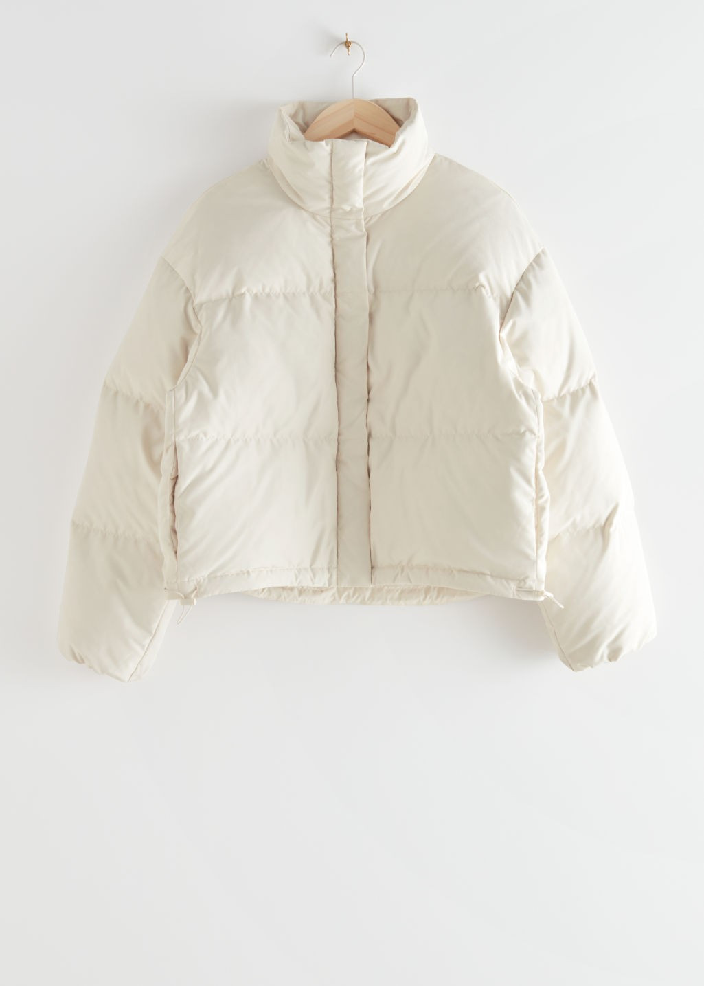 Short Oversized Puffer Jacket - Beige | & Other Stories (EU + UK)