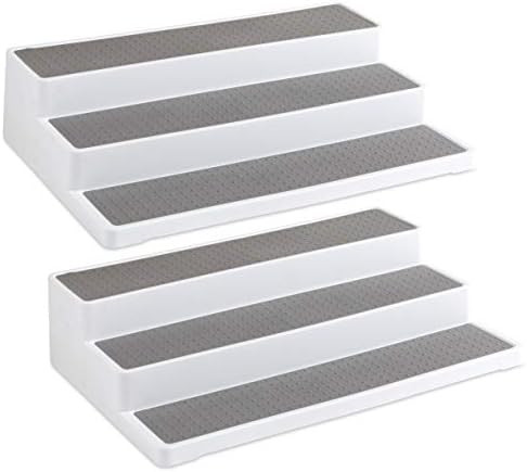 Homeries 3-Tier Spice Rack 2 Pack - Modern Design Waterproof and Non Skid Shelf Kitchen Organizer... | Amazon (US)