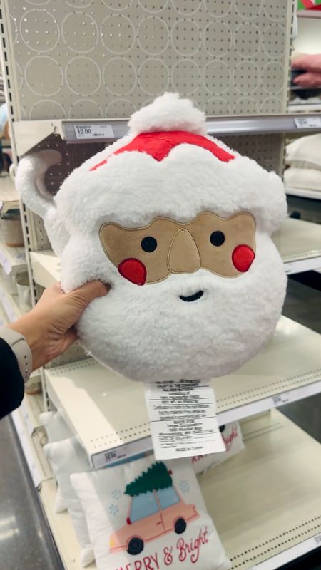Get into the holiday spirit with this adorable Santa Pillow from Target. It's the perfect addition to your festive decor! #HolidayCheer #TargetFinds #SantaPillow #Christmasdecor #Christmasfinds #TargetChristmas

#LTKHoliday #LTKHolidaySale #LTKSeasonal