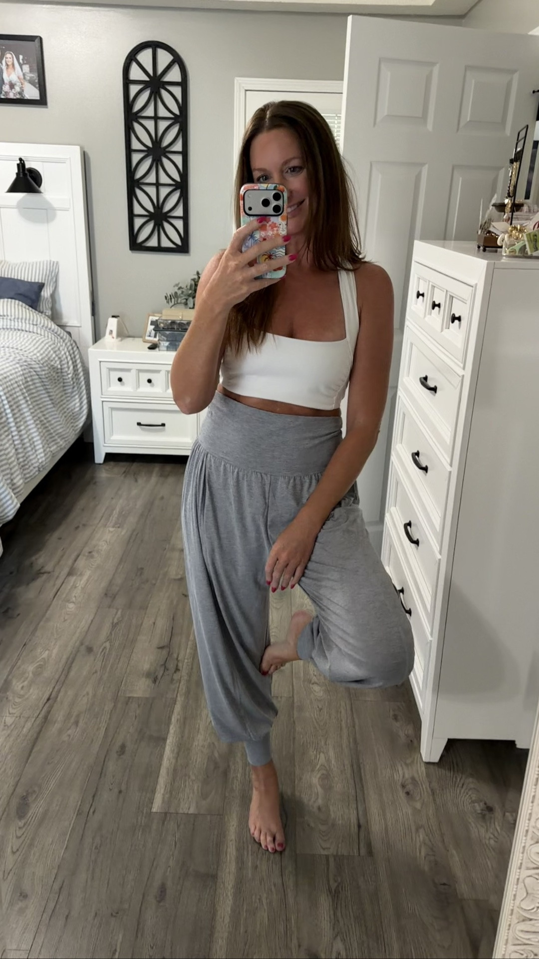 Anything soft, lightweight and versatile is a go-to for me. 

Lately I’ve been loving this brand and anything involving their activewear and loungewear. If they had multiple colors in these pants, I’d have to own more. These pants are so comfortable, I want to wear them all the time. The sports bra is also a staple in my closet and comes in multiple color options! 

They’re great for around the house or running errands! I have no doubt you could also dress them up a bit too! 

I’m 5’7” with a 27-29” waist (probably currently around 28” waist) and I’m wearing a small in the pants and a medium in the sports bra.

#LTKActive #LTKootd #LTKgrwm