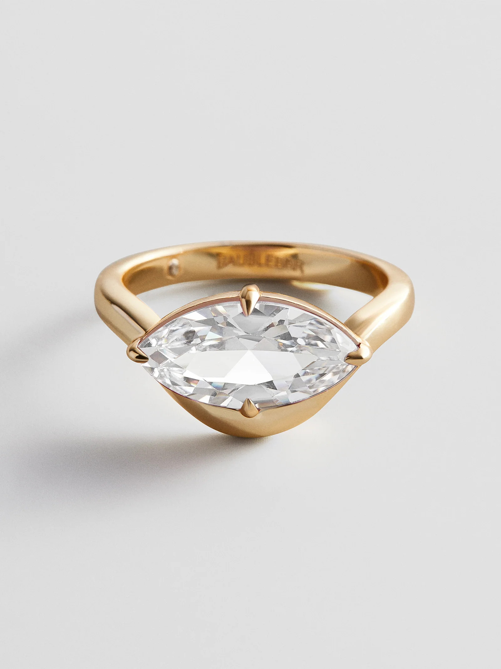 Wavy Custom Birthstone Ring - Gold | BaubleBar