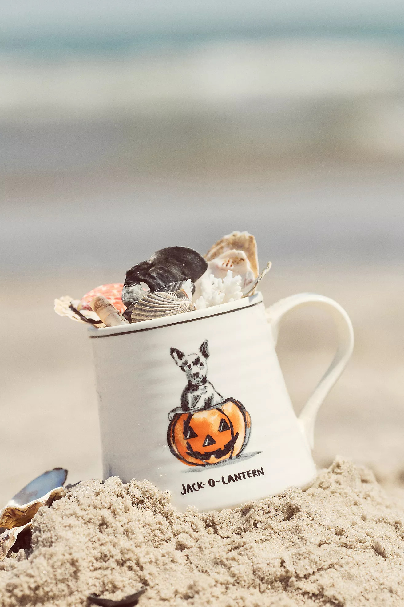 Molly Hatch Stoneware Halloween Dog Mug | Anthropologie (US)