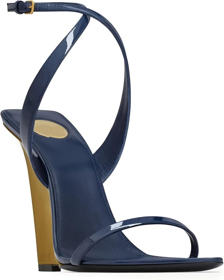 Wedge Sandals for Women Strappy Wedge Heels Pointed Open Toe Heeled Sandals Buckle Ankle Strap He... | Amazon (US)