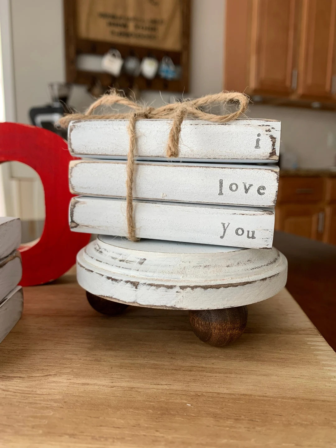 MADE TO ORDER Faux Book Stack. Mini Faux Book Stack. Tiered Tray Decor. Farmhouse Decor. Personal... | Etsy (US)