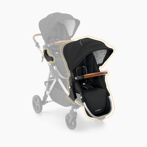 Mockingbird 2nd Seat Kit 2.0 in Black/Watercolor Canopy/Penny Leather | Babylist