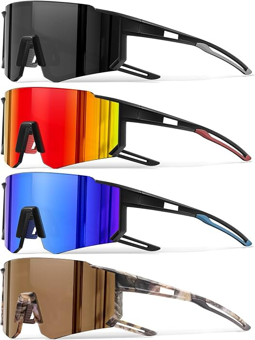 KUGUAOK Sports Polarized Sunglasses for Men Baseball Cycling Running UV Protection Sun Glasses Li... | Amazon (US)