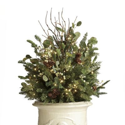 Majestic Holiday Urn Filler with LED Lights & Timer, Indoor/Outdoor Use | Frontgate