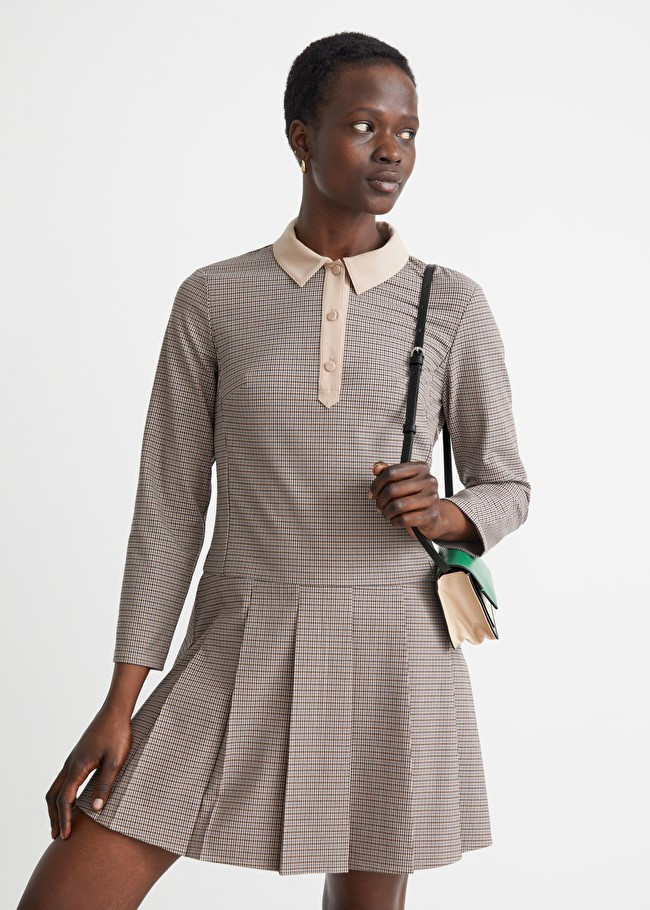 Collared Check Mini Dress | Black Friday Sale | Holiday Dress  | & Other Stories (EU + UK)