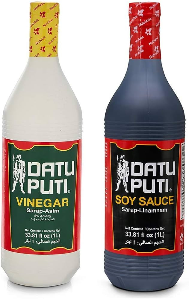 Datu Puti Vinegar and Soy Sauce Value Pack - 1 liter bottle of each | Amazon (US)