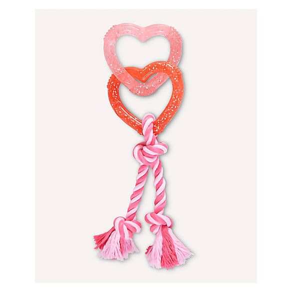 Joyhound Valentine's Day Rope with TPR Hearts Dog Toy | PetSmart