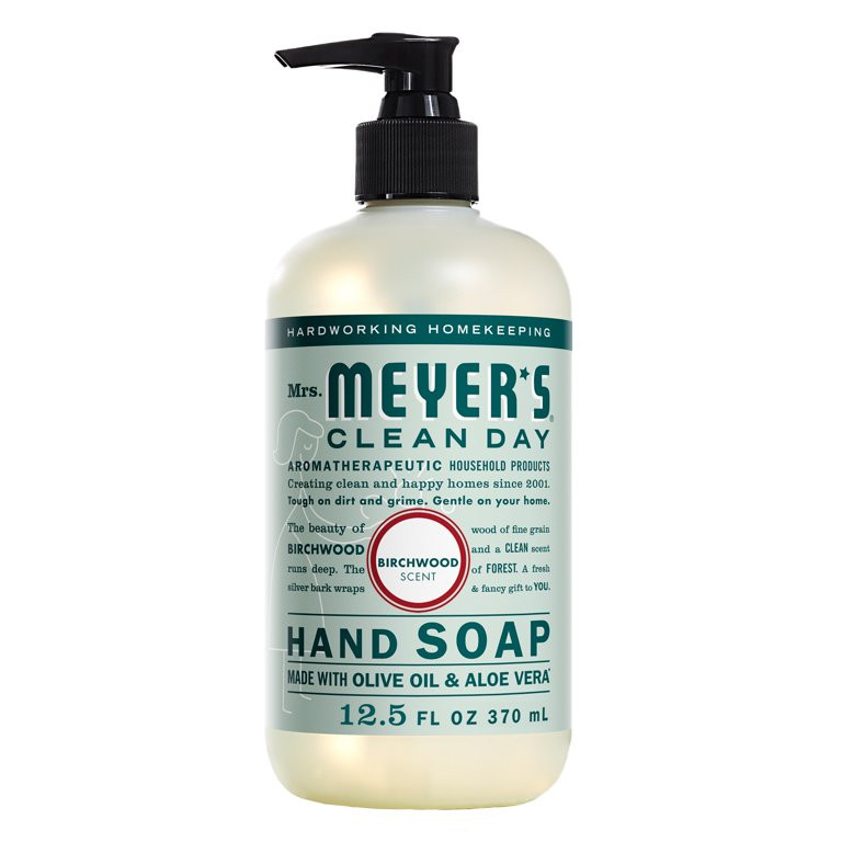 Mrs. Meyers Clean Day Liquid Hand Soap, Birchwood Scent, 12.5 Ounce Bottle - Walmart.com | Walmart (US)