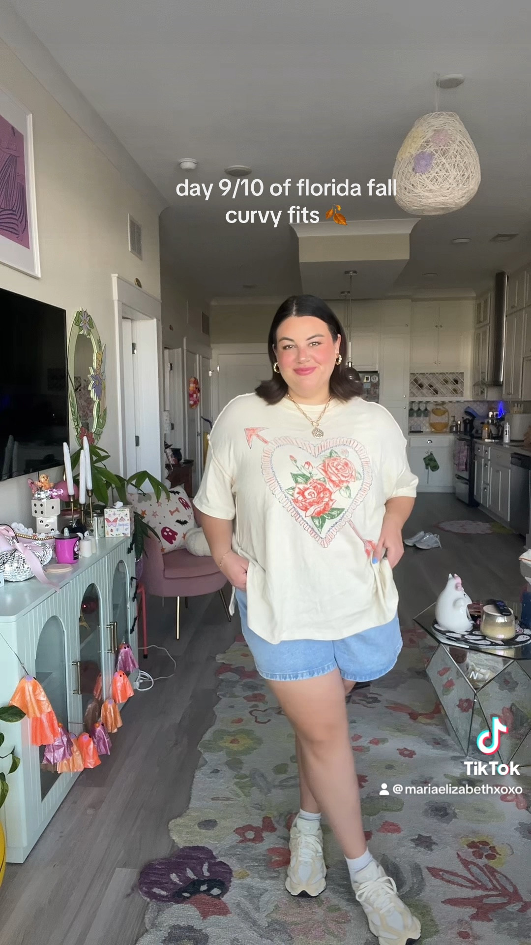 Wearing a size large in the top & shorts in a size 34!

#LTKMidsize #LTKPlusSize