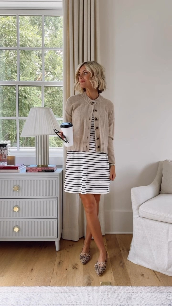 So many cute ways to style this striped dress! Wearing XS.

Loverly Grey, striped dress, neutral cardigan, teacher outfit ideas, summer workwear, summer work outfit ideas, summer office outfit ideas 

#LTKWorkwear #LTKStyleTip #LTKSeasonal