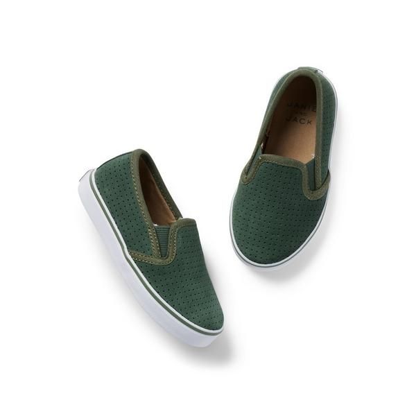 Perforated Suede Slip-On Sneaker | Janie and Jack