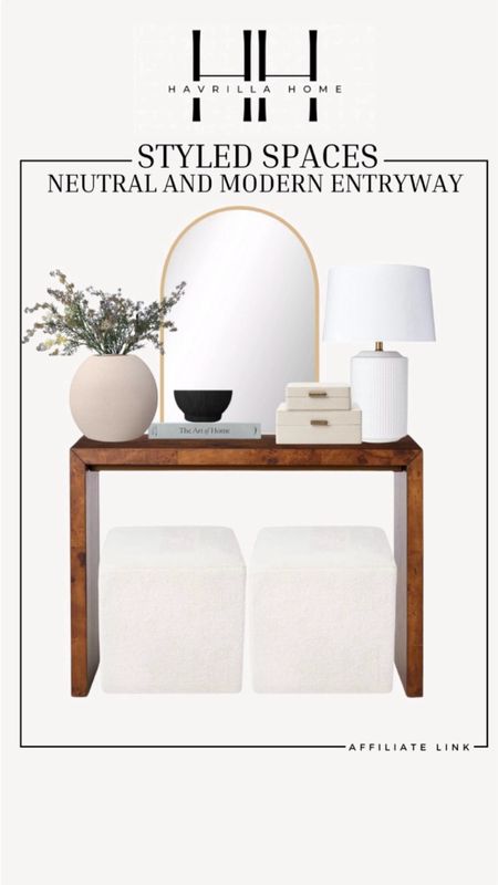 Neutral and modern entryway, target furniture, target entryway table, console table, console table, ottoman, faux greenery, ceramic lamp, arched mirror, target deals. Follow @havrillahome on Instagram and Pinterest for more home decor inspiration, diy and affordable finds Holiday, christmas decor, home decor, living room, Candles, wreath, faux wreath, walmart, Target new arrivals, winter decor, spring decor, fall finds, studio mcgee x target, hearth and hand, magnolia, holiday decor, dining room decor, living room decor, affordable, affordable home decor, amazon, target, weekend deals, sale, on sale, pottery barn, kirklands, faux florals, rugs, furniture, couches, nightstands, end tables, lamps, art, wall art, etsy, pillows, blankets, bedding, throw pillows, look for less, floor mirror, kids decor, kids rooms, nursery decor, bar stools, counter stools, vase, pottery, budget, budget friendly, coffee table, dining chairs, cane, rattan, wood, white wash, amazon home, arch, bass hardware, vintage, new arrivals, back in stock, washable rug#LTKSpringSale

Follow my shop @havrillahome on the @shop.LTK app to shop this post and get my exclusive app-only content!

#liketkit #LTKhome #LTKstyletip
@shop.ltk
https://liketk.it/4zgDr

#LTKfindsunder50 #LTKhome #LTKstyletip

Follow my shop @havrillahome on the @shop.LTK app to shop this post and get my exclusive app-only content!

#liketkit 
@shop.ltk
https://liketk.it/4CDRm

#LTKHome #LTKStyleTip #LTKFindsUnder100