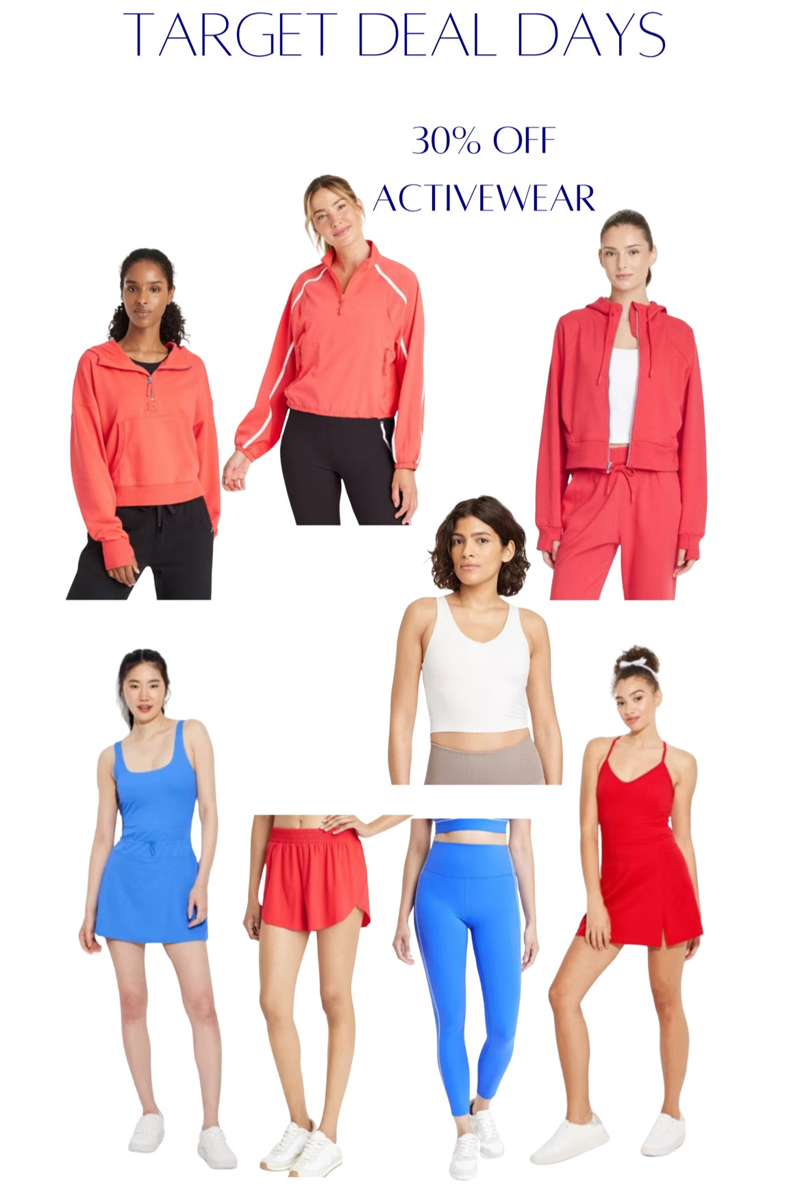Target Deal Days - Deal of the Day

30% off Activewear 

HOC Spring | Light Spring | Activewear | Natural Ingenue 

#LTKFindsUnder50 #LTKSaleAlert #LTKActive