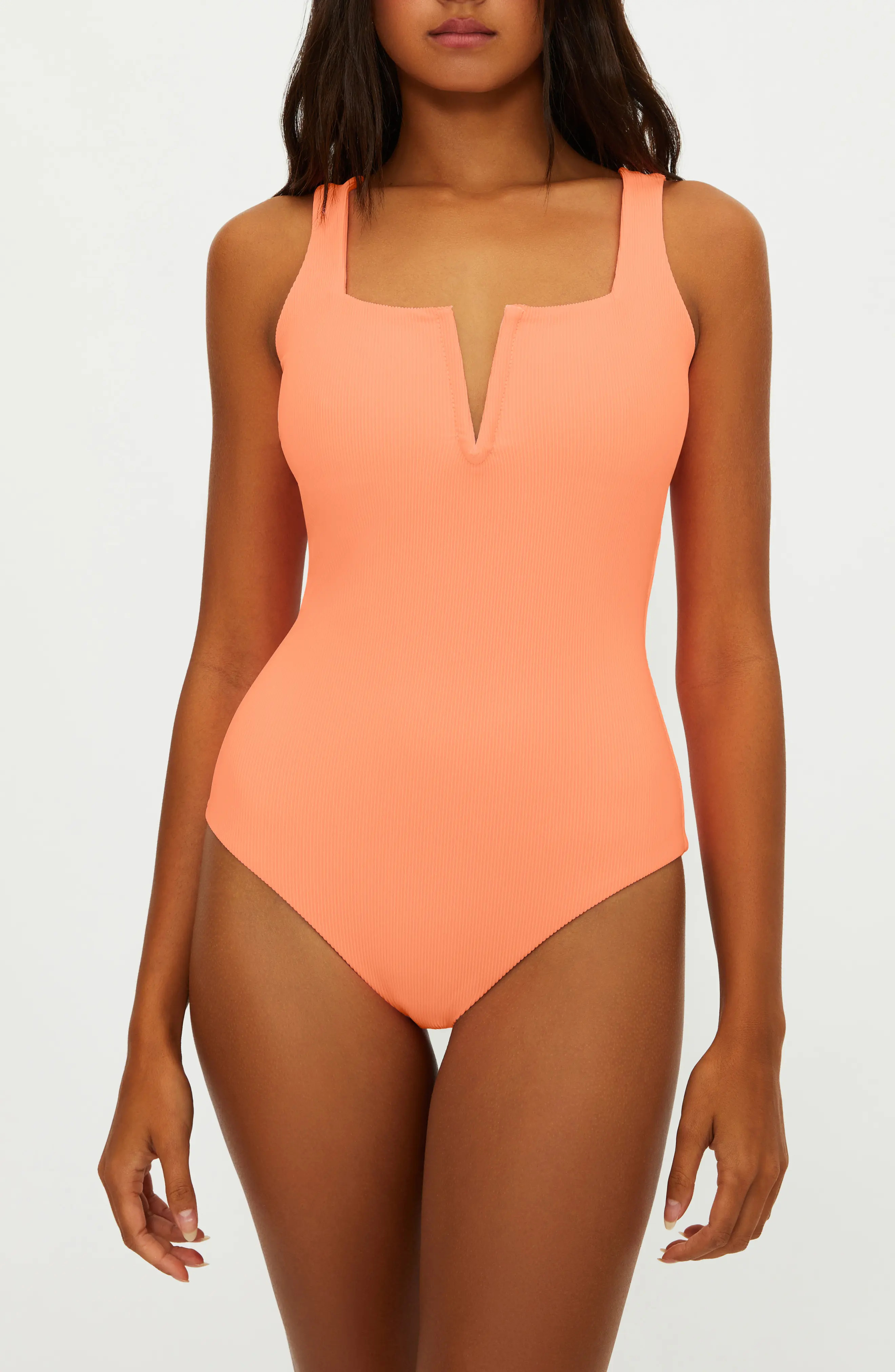 Tropez V-Wire Rib One-Piece Swimsuit (Women) | Nordstrom | Nordstrom