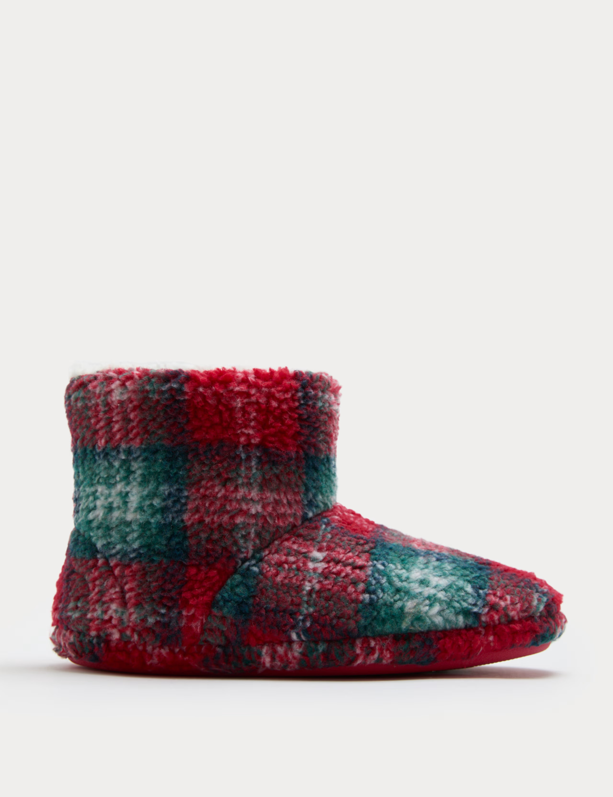 Kids' Check Slipper Boots (4 Small - 7 Large) | Marks & Spencer (UK)