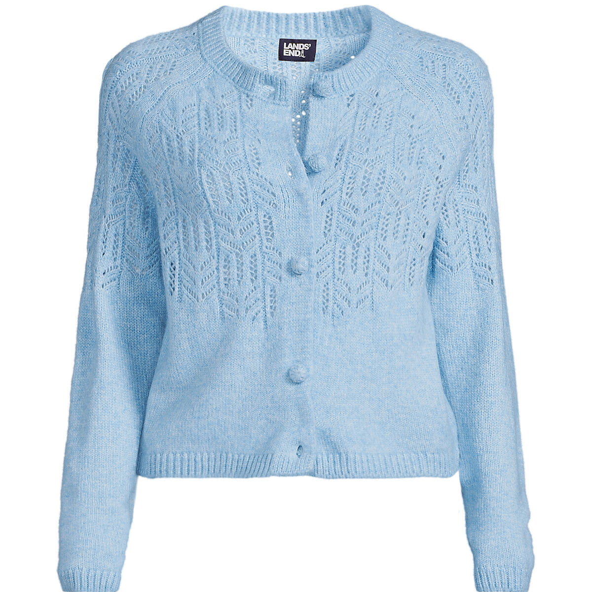 Women's Blend Long Sleeve Cardigan Sweater | Lands' End (US)