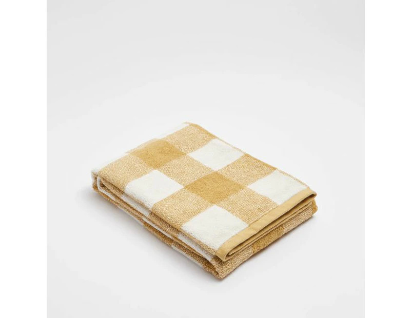 Target Gingham Bath Towel - Brenn - Yellow | Catch.com.au