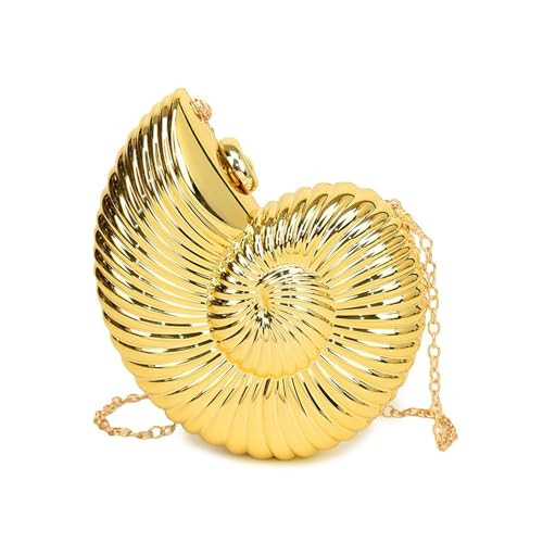 EJJUOO Conch Acrylic Clutch Purse for Women, Glitter Evening Bag, Women's Conch Clutch Purse for Crossbody Shoulder for Wedding Party Proms | Amazon (US)