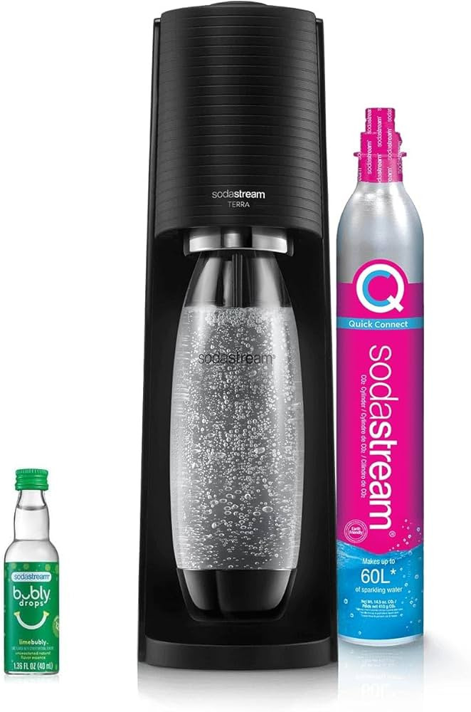 SodaStream - Terra Soda Streaming Machine - STARTER KIT - Sparkling Water Maker with CO2 & Bubly ... | Amazon (US)