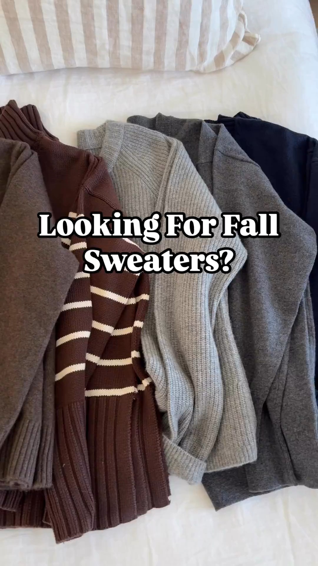 10 fall sweaters I’d recommend. 

J.crew Eyelash sweater small. Runs cropped and small
Gap cable knit petite xs - one I reach for the most. 
Line and Dor T fair isle xs (old)
J.Crew cardigan xs
Sezane cardigan xs
Quince cashmere boyfriend sweater xs
Gap Factory turtleneck xs
Quince cashmere fisherman medium. Runs small
J.Crew cashmere sweater xs
Everlane sweater xs 

Petite style, fall style, winter style, sweaters 

#LTKSeasonal #LTKFindsUnder100