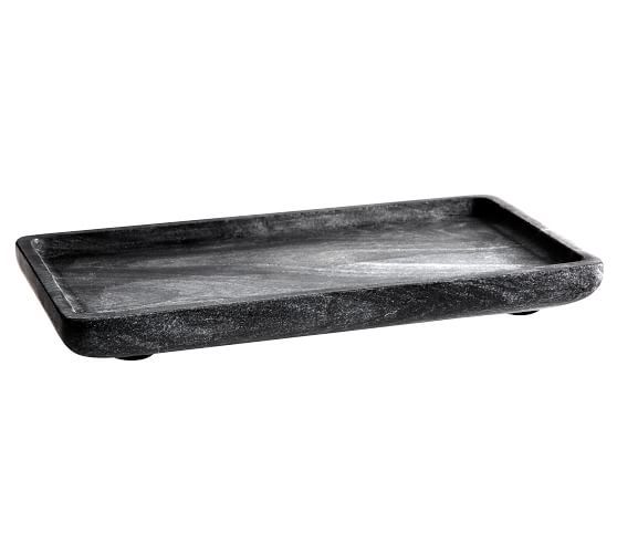 Black Handcrafted Marble Bathroom Accessories | Pottery Barn (US)
