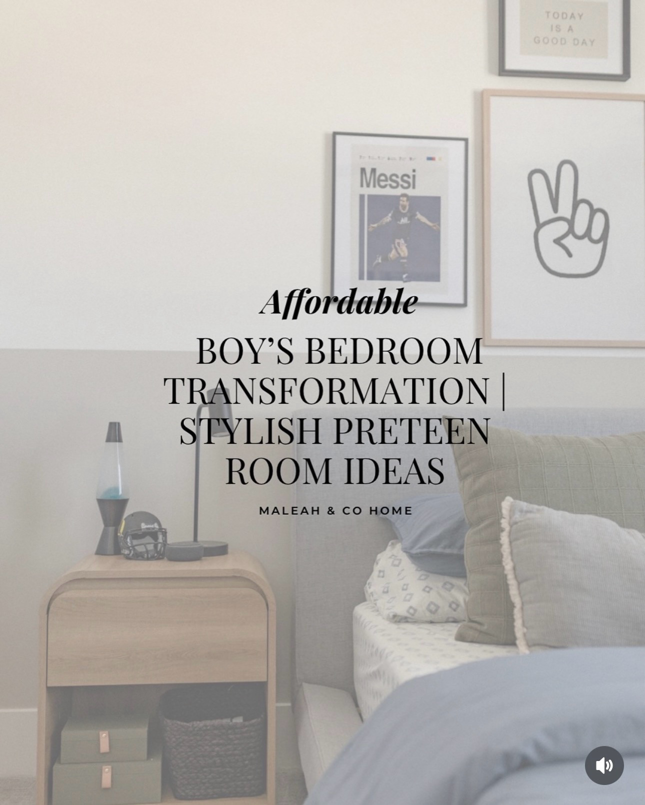 Every room in a builder-grade home starts the same… white walls, blank spaces, and so much potential.

This room wasn’t transformed with a renovation or a huge budget. It came to life by layering in color, warmth, texture, and pieces that reflect my son’s personality.

I truly believe you don’t have to spend thousands to create a home that feels custom and cozy. Thoughtful styling can completely change the way a space looks and feels.

If you’re looking around your builder-grade home wondering how to make it feel less cookie-cutter, you’re in the right place. I’m sharing simple, affordable ways to add character and create a home that actually feels like you. Which is exactly what I did to mine! 

✨ Save this for your next room makeover and follow along for more affordable styling ideas that make builder-grade and basic homes feel high-end.

#AffordableHomeDecor #HomeStylingIdeas #HomeDecorInspiration