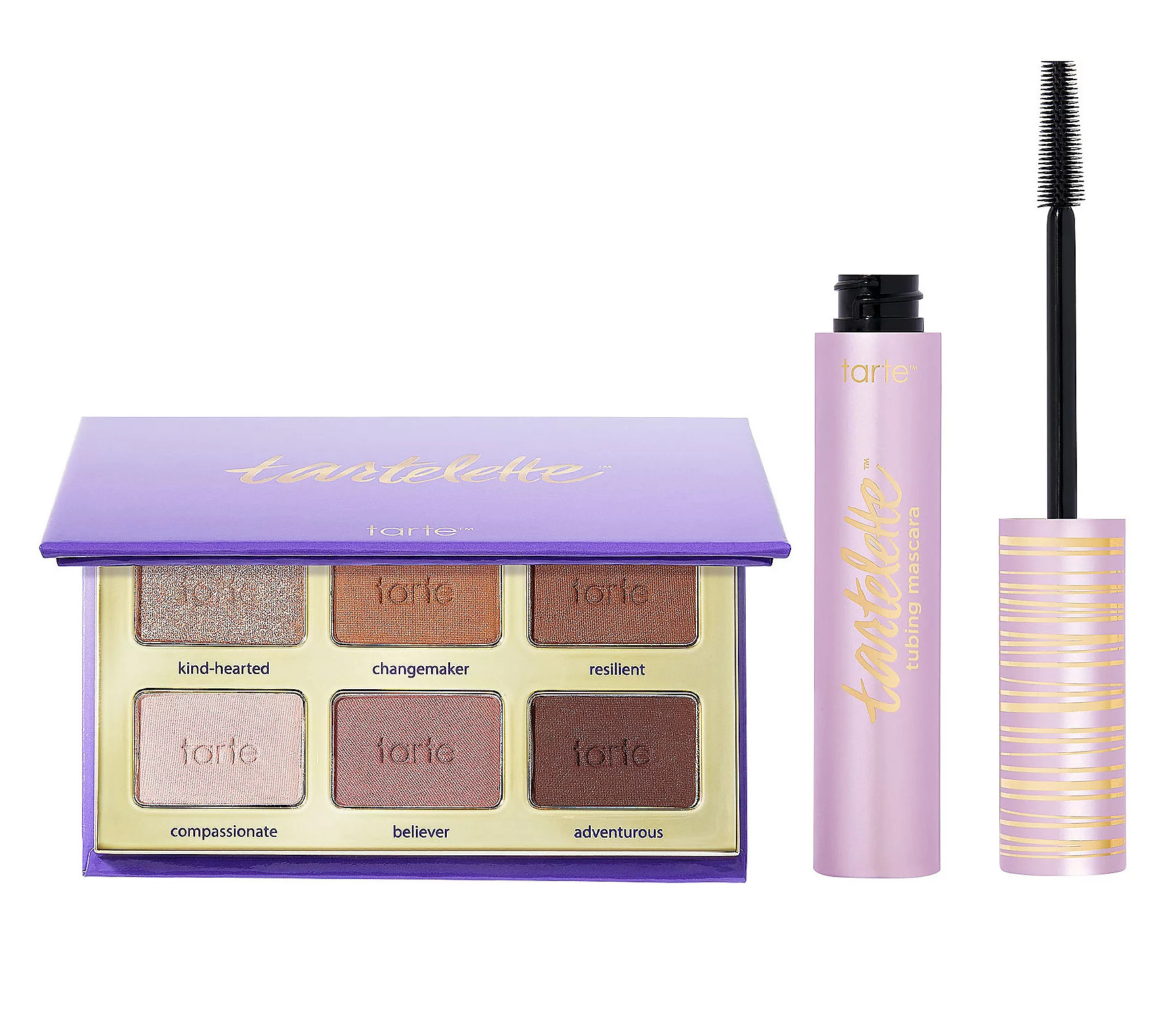 tarte tartelette on the go palette & tubing mascara Duo | QVC